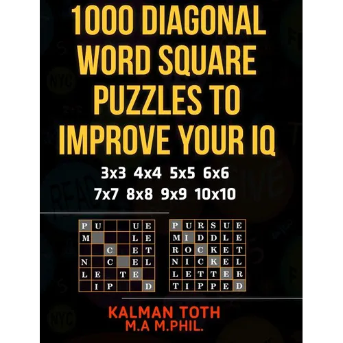 1000 Diagonal Word Square Puzzles to Improve Your IQ