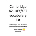 Cambridge A2 - KEY/KET vocabulary list (versión española)
