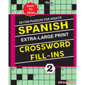 SPANISH Extra Large Print CROSSWORD FILL-INS