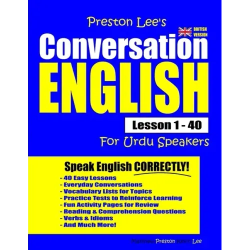 Preston Lee's Conversation English For Urdu Speakers Lesson 1 - 40 (British Version)