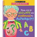 Brain Games - Sticker Activity: There Was an Old Lady Who Swallowed the Alphabet! (for Kids Ages 3-6)