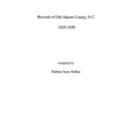 Records of Old Macon County, North Carolina, 1829-1850