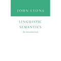 Linguistic Semantics: An Introduction