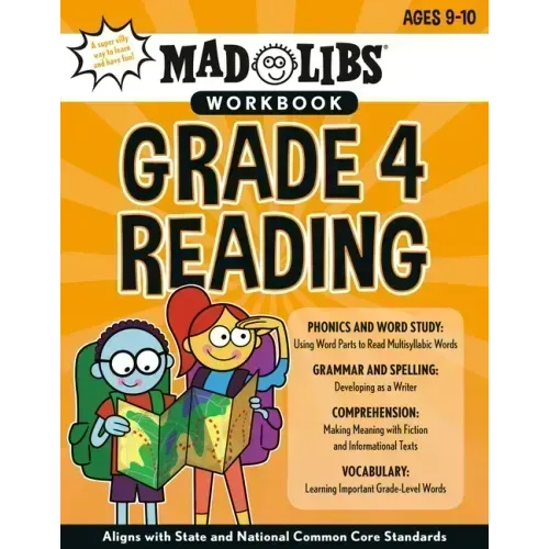 Mad Libs Workbook: Grade 4 Reading: Aligns with State and National Common Core Standards