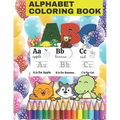alphabet coloring book: Fun with Numbers, Letters, Shapes, Colors, and Animals