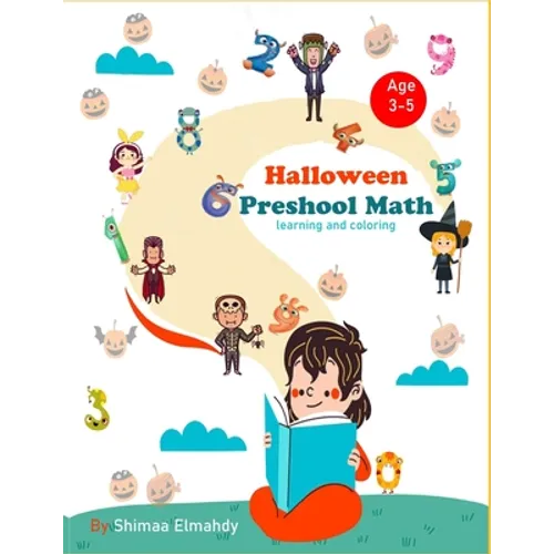 Halloween preschool math learning and coloring