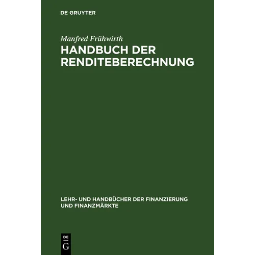 Handbuch der Renditeberechnung