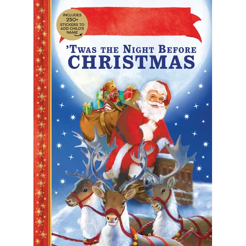 'Twas the Night Before Christmas Personalized Book with Stickers