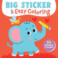 Big Sticker & Easy Coloring (Elephant): 64 Reusable Stickers