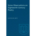 Some Observations on Eighteenth Century Poetry