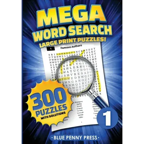MEGA Word Search (Volume 1): 300 Simple to Challenging LARGE PRINT Puzzles - Paperback