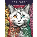 101 Cats Adult Coloring Book
