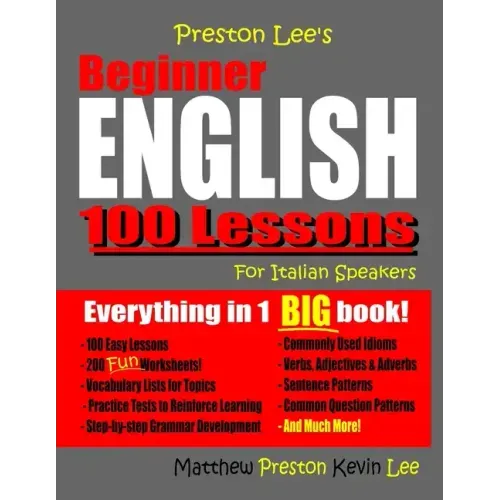 Preston Lee's Beginner English 100 Lessons For Italian Speakers