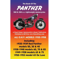 BOOK OF THE PANTHER 250 & 350 c.c. LIGHTWEIGHT MOTORCYCLES ALL O.H.V. MODELS 1932-1958