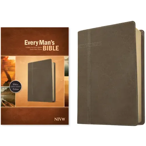 Every Man's Bible NIV (Leatherlike, Pursuit Granite)