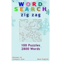 Word Search: Zig Zag, 100 Puzzles, 2800 Words, Volume 14, Compact 5"x8" Size