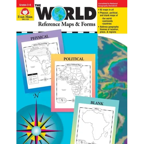 The World - Reference Maps & Forms, Grade 3 - 6 - Teacher Resource