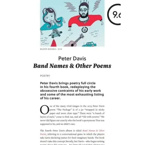 Band Names & Other Poems