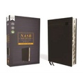 Nasb, Thinline Bible, Large Print, Leathersoft, Black, Red Letter Edition, 2020 Text, Thumb Indexed, Comfort Print