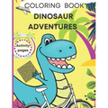 Dinosaur coloring book, activity pages: Kids ages 4-8/ T-rex fun holidays! Dot to dot, mazes, grid drawing method, learning numbers and more.