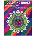 Coloring Books For Teens And Young Adults: Happy mandala coloring page (+100 Pages)