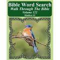 Bible Word Search Walk Through The Bible Volume 122: Matthew #1 Extra Large Print
