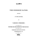 Laws of the Cherokee Nation