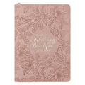 Journal Classic Zip Pink Everything Beautiful Ecc. 3:11