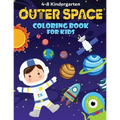 Outer Space Coloring Book: Fun, and Educational Activity Book for Children with Solar System, Planets, Spaceships, Aliens, Meteors, Astronauts, a