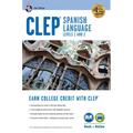 Clep(r) Spanish Language: Levels 1 and 2 (Book + Online)