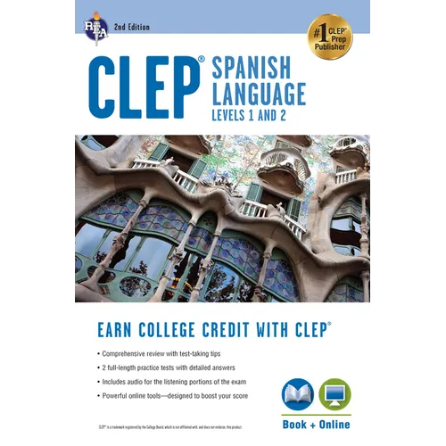 Clep(r) Spanish Language: Levels 1 and 2 (Book + Online)