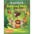 Animal Coloring Book For Kids Ages 9-12: 40 Stress Relieving cute animals Patterns to color