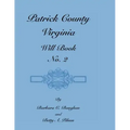 Patrick County, Virginia, Will Book, No. 2