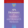 APA Dictionary of Statistics and Research Methods