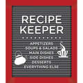 Small Recipe Binder - Recipe Keeper (Letterboard) - Write in Your Own Recipes