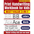 Print Handwriting Workbook for Kids: Learn Handwriting ABC printing practice workbook for Preschool, Pre K, Kindergarten, Grades 1, 2 & 3 and Kids Age