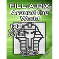 Medium Fill-A-Pix Logic Grid Puzzle Book Around the World: Mosaic Puzzles for Advanced and Beginners Fun Brain Tease for Adults and Kids