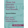 Quant Job Interview Questions and Answers (Second Edition)
