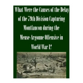 What Were the Causes of the Delay of the 79th Division Capturing Montfaucon during the Meuse-Argonne Offensive in World War I?