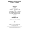 Hearing on the "Financial Institution Bankruptcy Act of 2014"