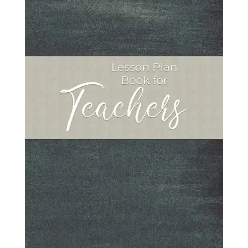 Lesson Plan Book for Teachers