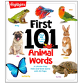 First 101 Animal Words: First Words Animal Board Book, Learning to Talk Baby Book for Essential Early Language Learning
