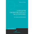 La divulgation d'informations sociétales par les entreprises: Une étude des déterminants
