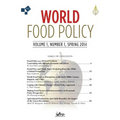 World Food Policy: Volume 1, Number 1, Spring 2014