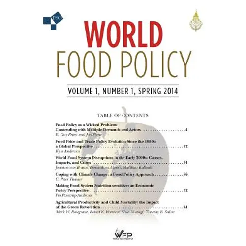 World Food Policy: Volume 1, Number 1, Spring 2014