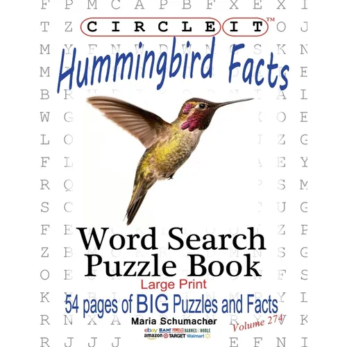 Circle It, Hummingbird Facts, Word Search, Puzzle Book