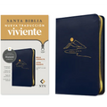 Biblia Compacta Ntv, Letra Gigante de Zíper Con Filament (Sentipiel, Azul, Letra Roja)