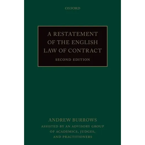 A Restatement of the English Law of Contract