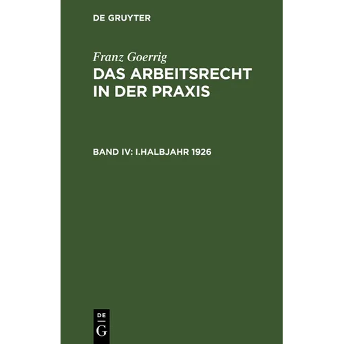 I.Halbjahr 1926