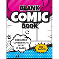 Blank Comic Book (Magenta & Blue): 8.5"x11" 100+ Pages of Blank Panels to Create Your Own Comic! Different Frames on Every Spread; Space for Covers Ev